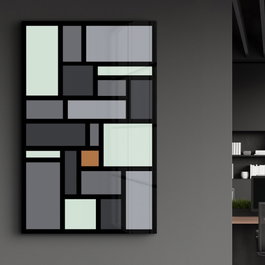 Wallity Pintura Decorativa de Vidrio Templado Multicolor 46 x 72 cm